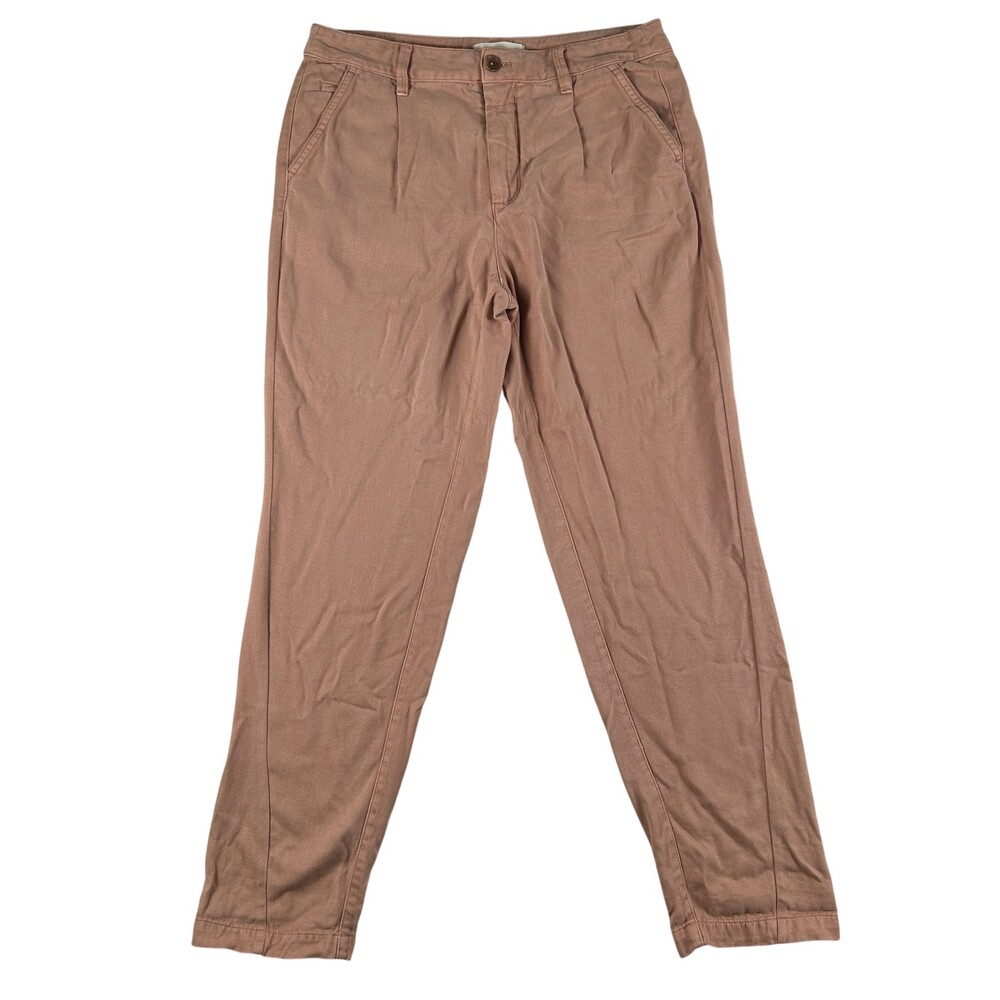 Anthropologie Pants Womens 28 Scout Tapered Lyocell Pleated Chino Twill Pockets